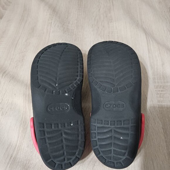 Crocs Disney Mickey Mouse Black Red Adult Clogs Size L W10-11 M 8-9  Slip-On - Picture 6 of 7